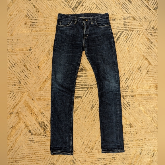 Shockoe Atelier Men’s Slim Straight Button Fly Dark Wash Selvedge Jeans 32x33 - Picture 9 of 11